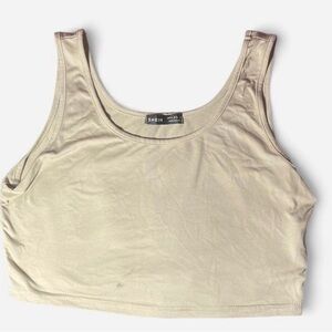 SHEIN Beige Crop Top